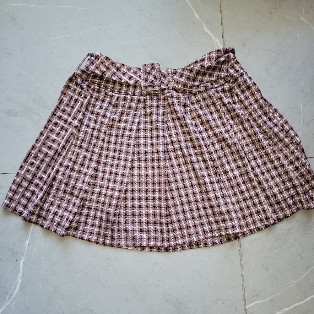 Rue 21 pink Plaid skirt